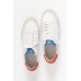 Panels White Leather Sneaker