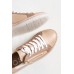 Icon Taupe Leather Zip Sneaker