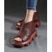 Beige Sandals Peep Toe Platform Sandals