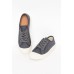 Dolce Charcoal Canvas Sneaker